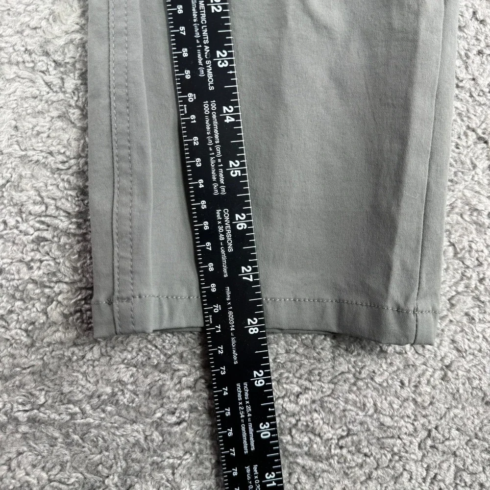 LL Bean Mens Vista Camp Pants 36x29 Gray Nylon Spandex Stretch 513196